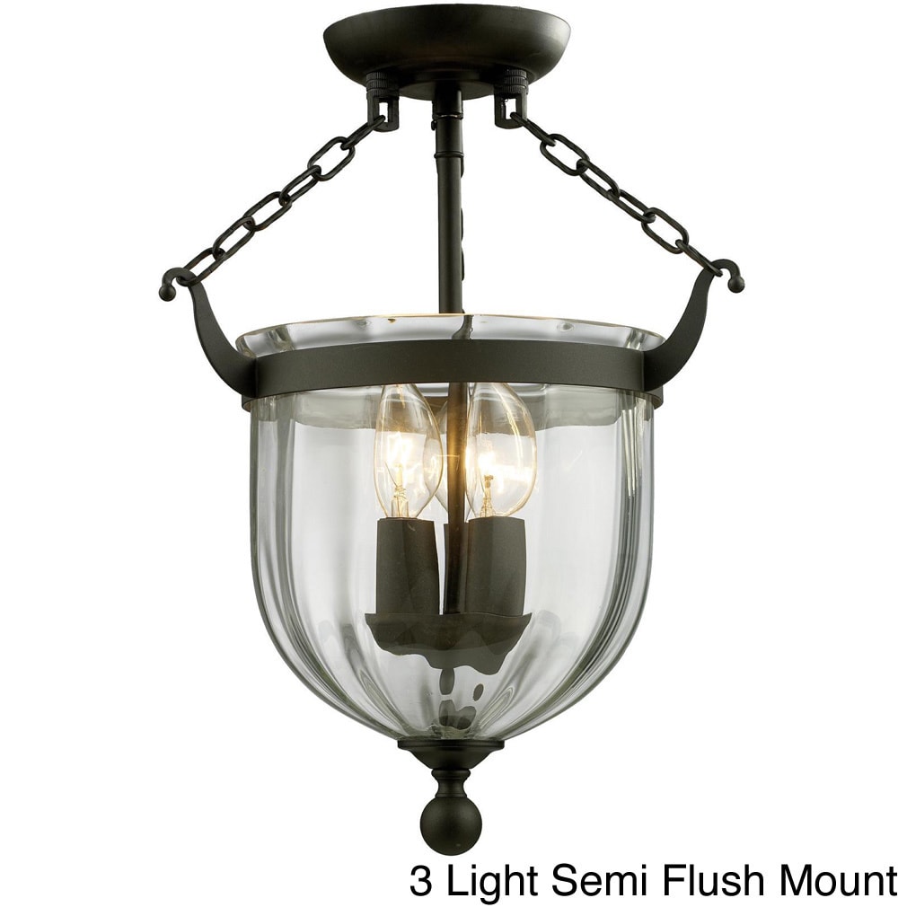 Warwick Multi light Sculpted Glass Fixture