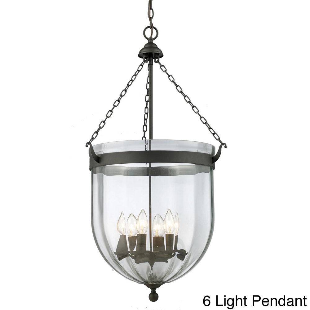 Warwick Multi light Sculpted Glass Fixture