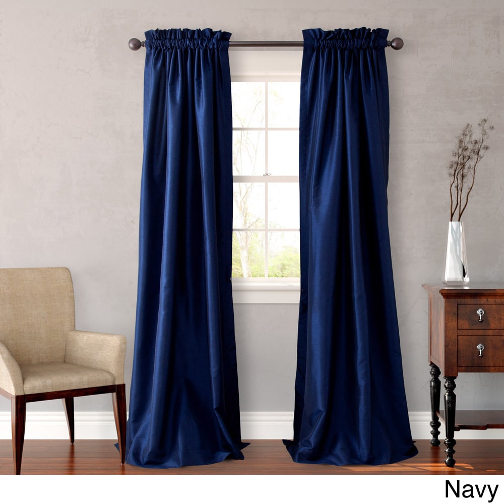 Heritage Landing 84 inch Faux Silk Lined Drape Pair