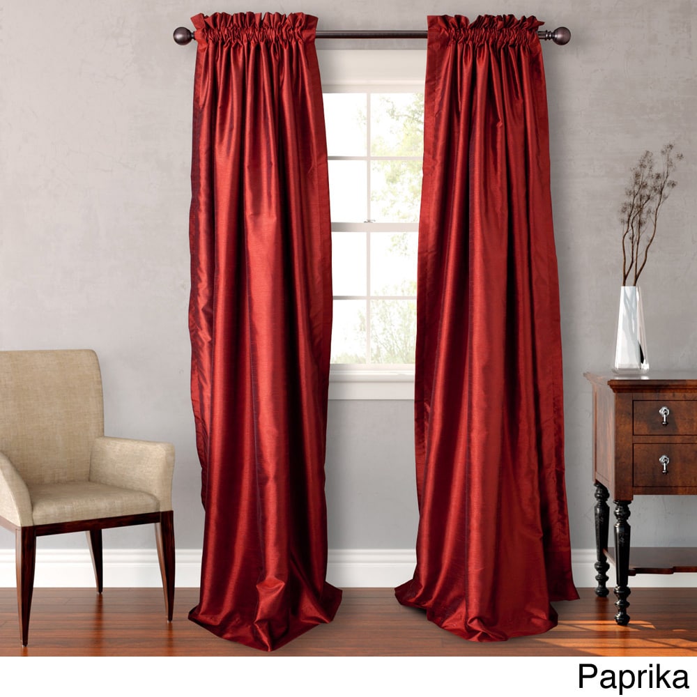 Heritage Landing 84 inch Faux Silk Lined Drape Pair