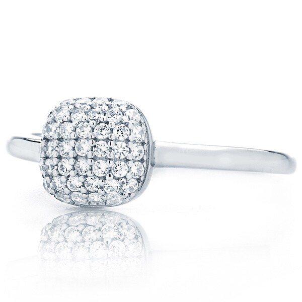 silverring med cubic zirconia