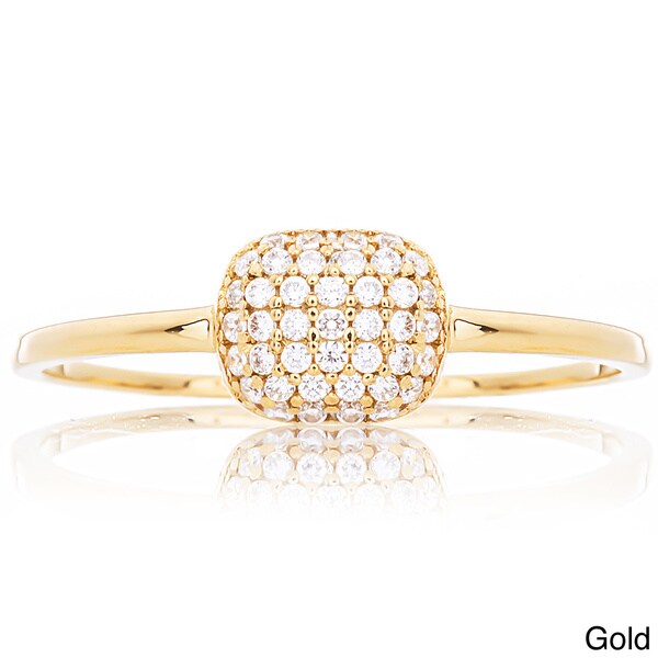 silverring med cubic zirconia