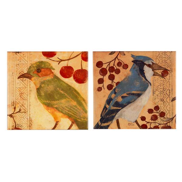 Fabrice de Villeneuve's Birds Collection Set of 2 - Bed Bath & Beyond ...