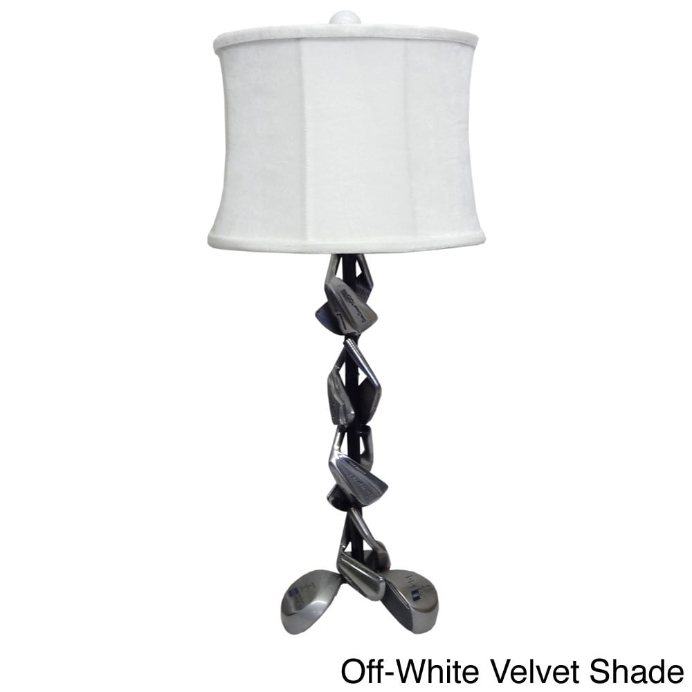 Golf Clubs 1 light Silver Table Lamp