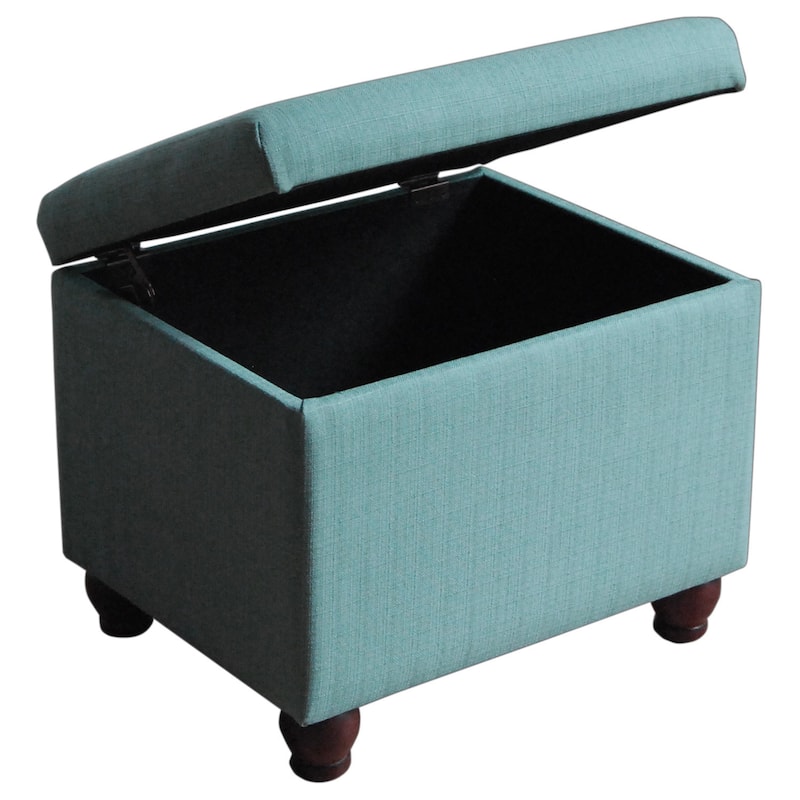 HomePop Aqua Textured Storage Bench