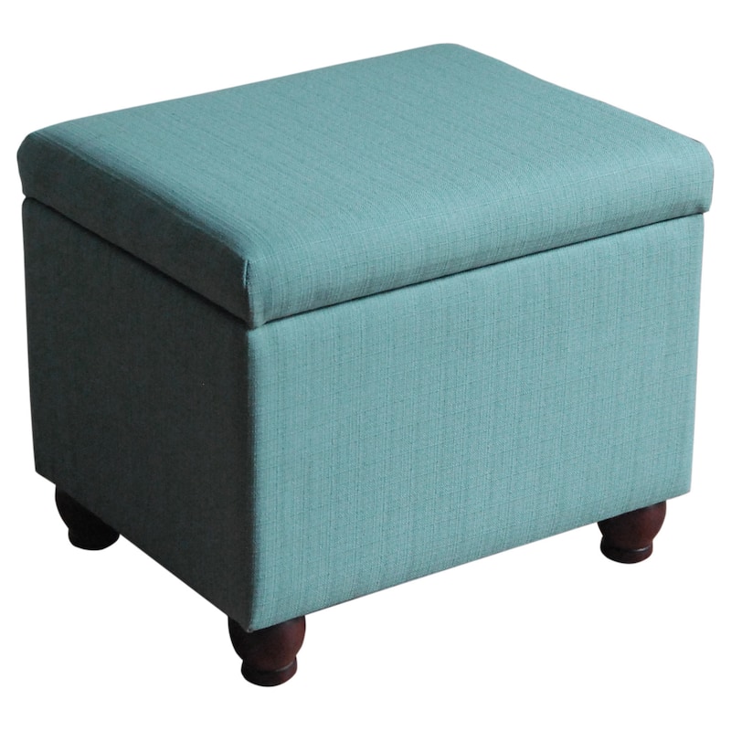 HomePop Aqua Textured Storage Bench