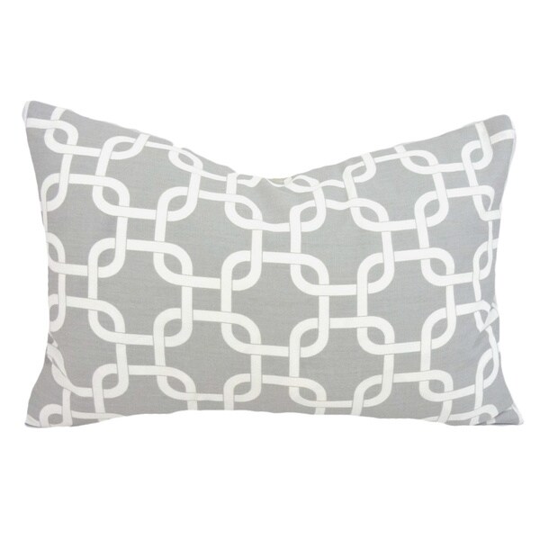 Shop Taylor Marie Lumbar Chain Link Throw Pillow Cover Free Shipping