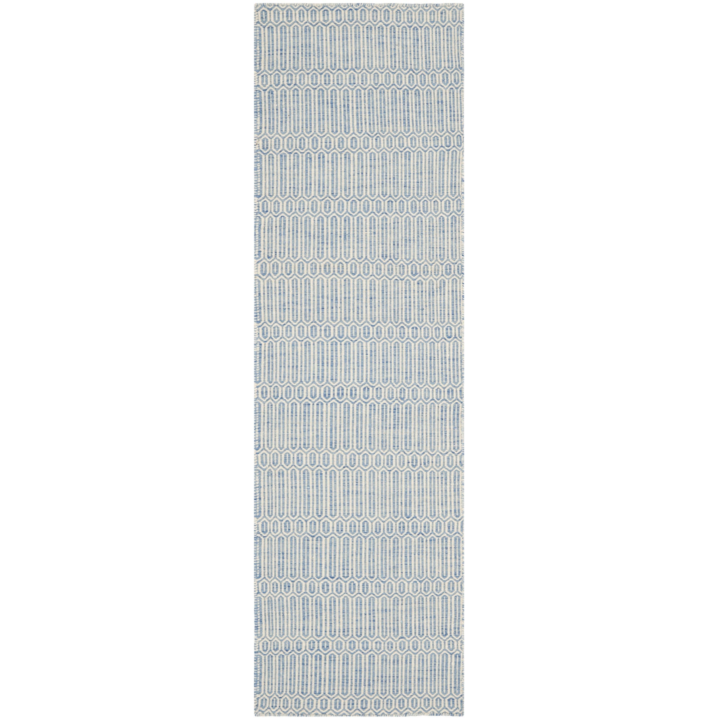 Safavieh Hand woven Sumak Light Blue Wool Rug (23 X 6)