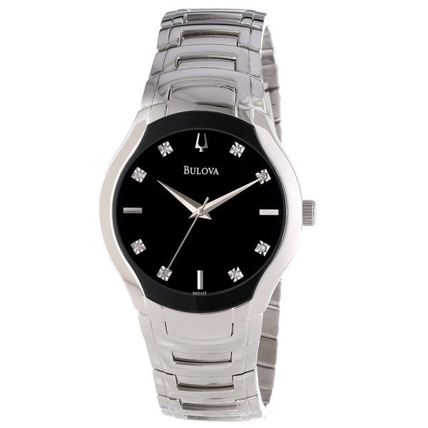 Bulova Men's Diamond Dial Watch Bulova Men's Bulova Watches