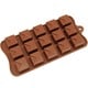 preview thumbnail 1 of 1, Freshware Brown 15-cavity Square Chocolate and Candy Silicone Mold