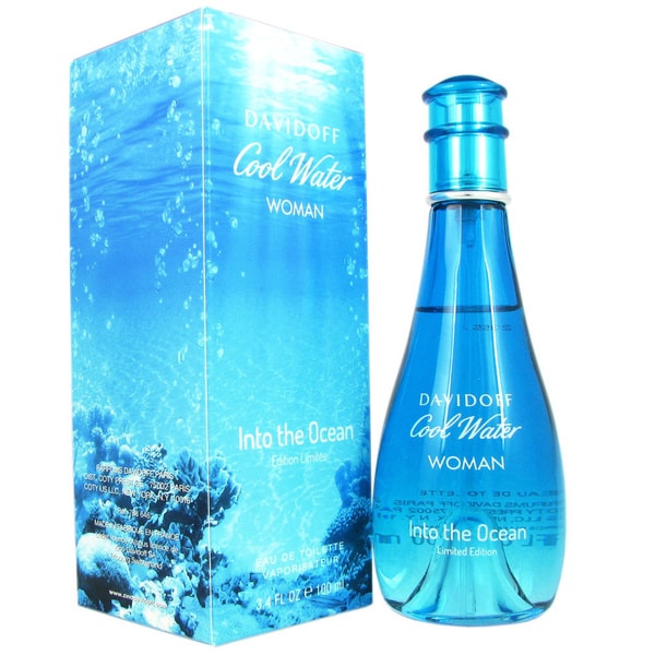 Davidoff Cool Water Into The Ocean Womens 3.4 ounce Eau de Toilette