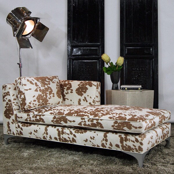 Jardesign Dakota Tan Upholstered Living Room Sofa Left Side Chaise Lounge Chair