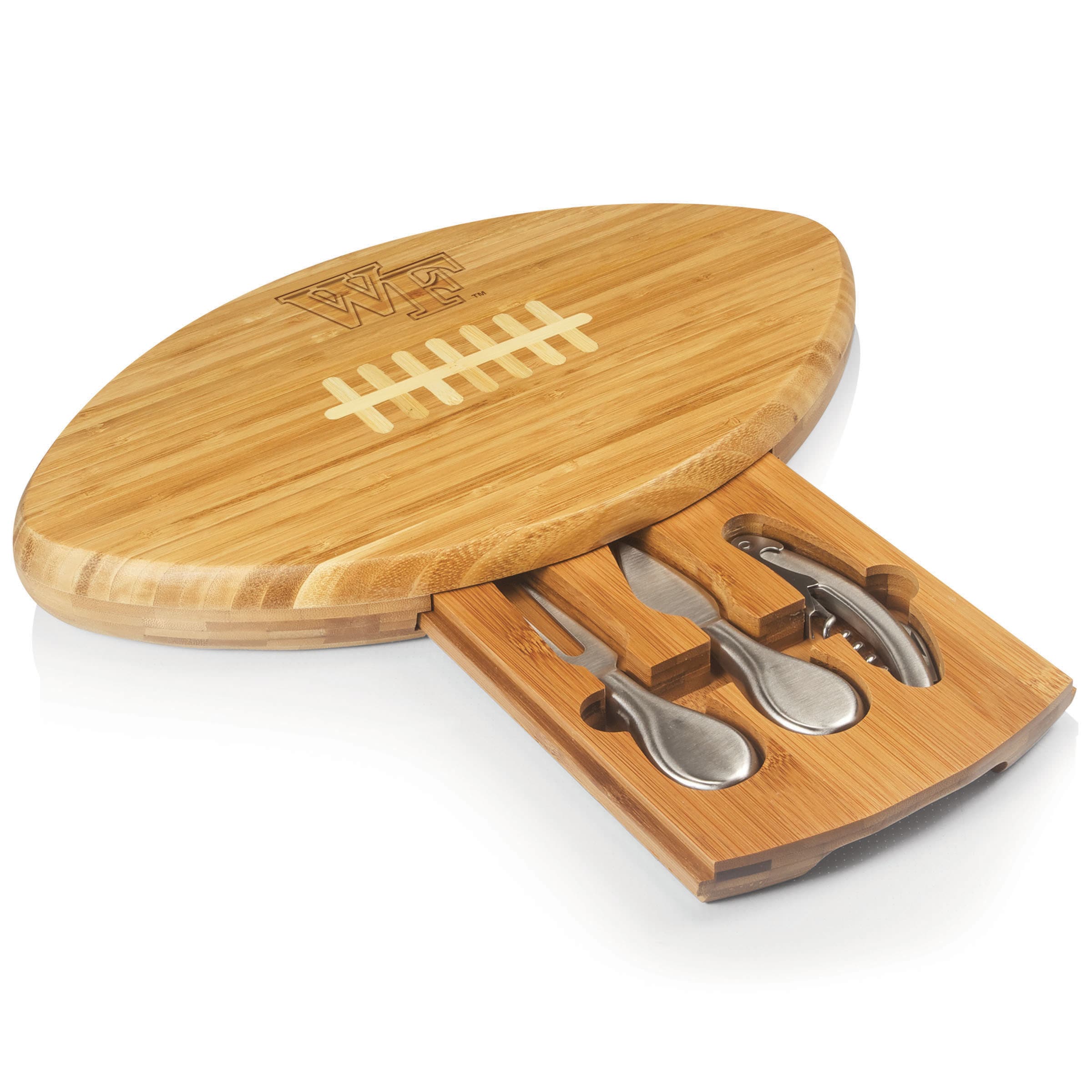 Quarterback Natural Wood Cutting Board