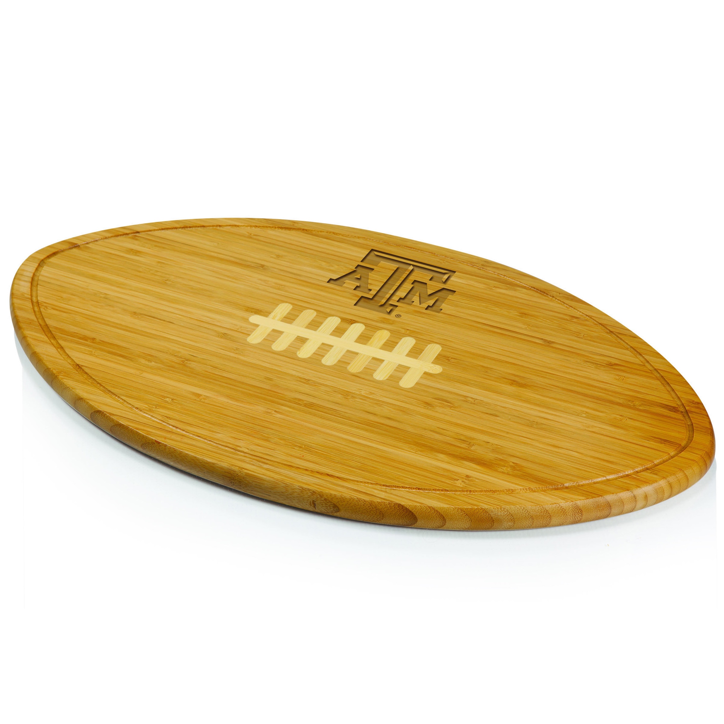 Picnic Time Kickoff Texas A m Aggies Engraved Natural Wood Cutting Board