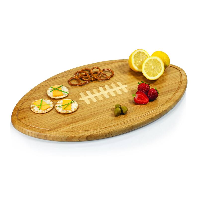 Picnic Time Kickoff Syracuse University Orange Engraved Natural Wood Cutting Board