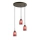 preview thumbnail 19 of 20, Woodbridge Lighting 1322MEB-M20 Venezia Mini-pendant Mosaic Red - 3-Light