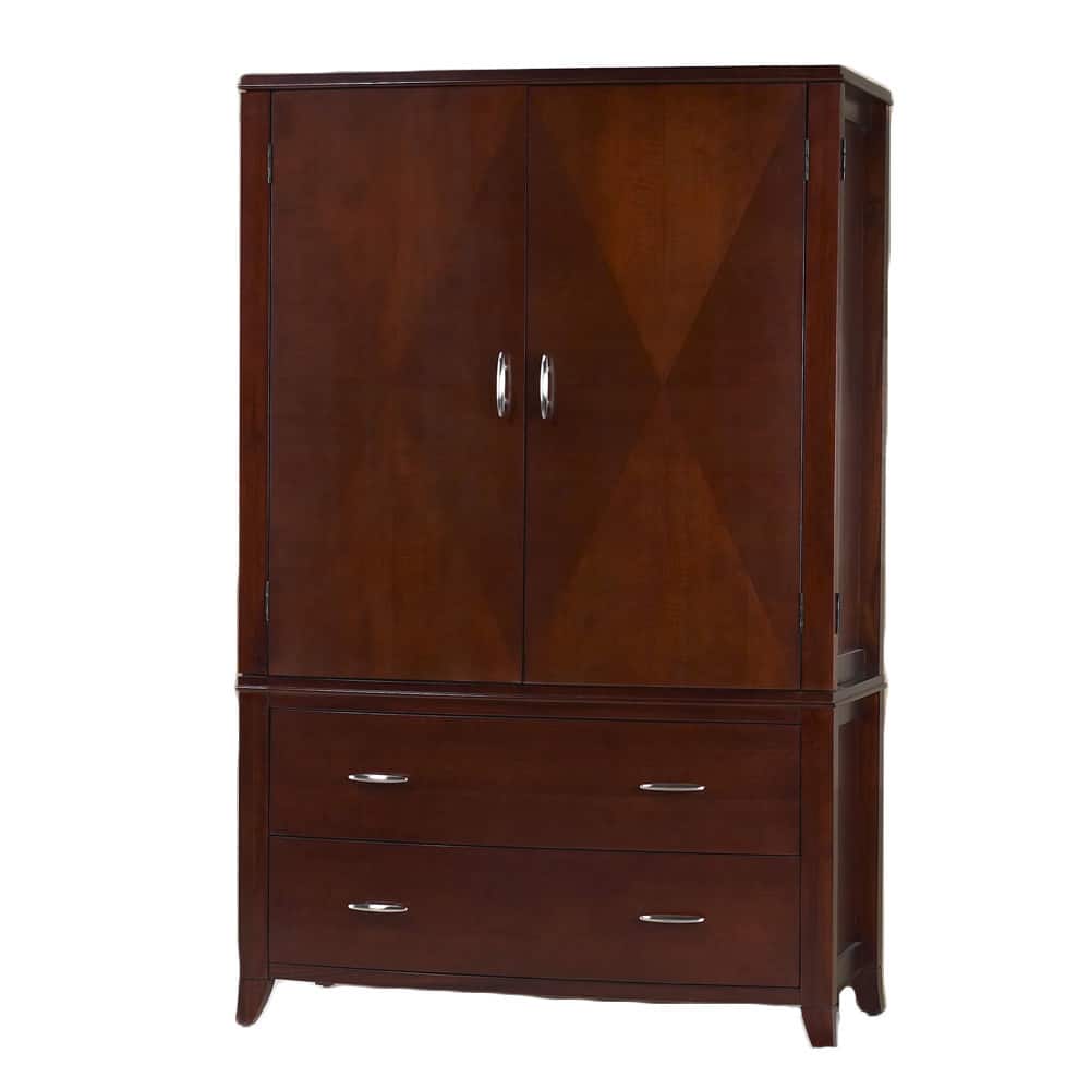 Bow Front 2-drawer 2-door Armoire