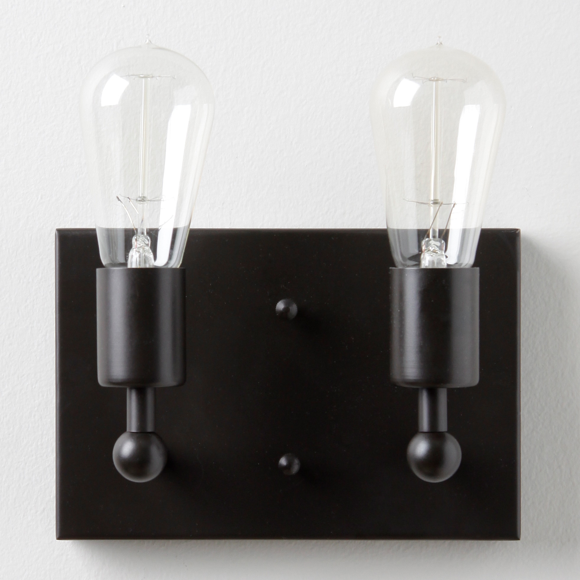 Shea Double Edison 2 light Bronze Sconce