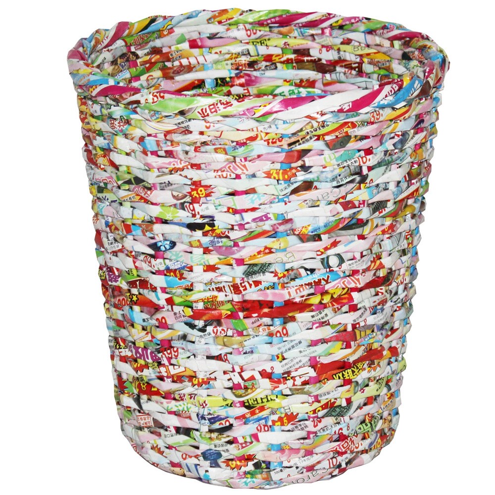 Waste Paper Basket Paper Bin Made Of Banana Leaves