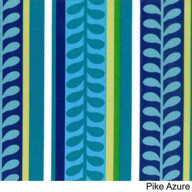 Blazing Needles 65-inch Indoor/Outdoor Double Papasan Cushion - Pike Azure