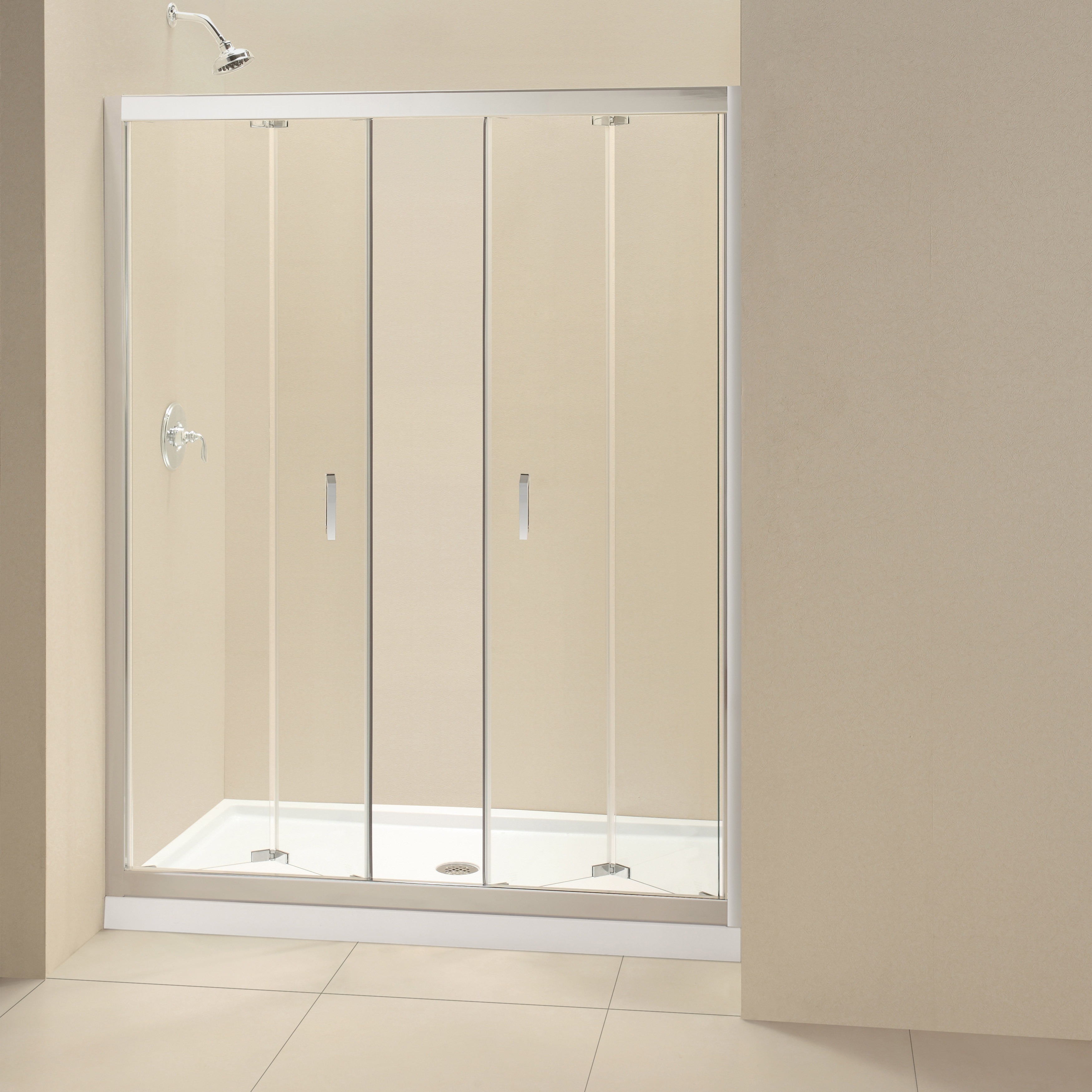 Dreamline Butterfly Bi fold Shower Door And 32x60 inch Shower Base