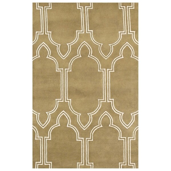 Handmade Alliyah Tufted Strawberry Pink Blended Wool Rug (5' x 8') - 5' x 8'