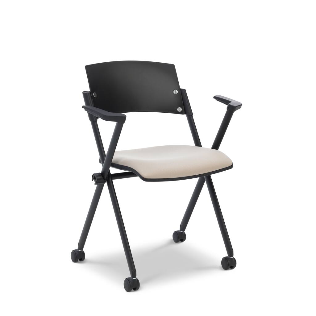 Ergocraft Xilla Nesting Poly Back/ Upholstered Seat Chair (Pack of 4)