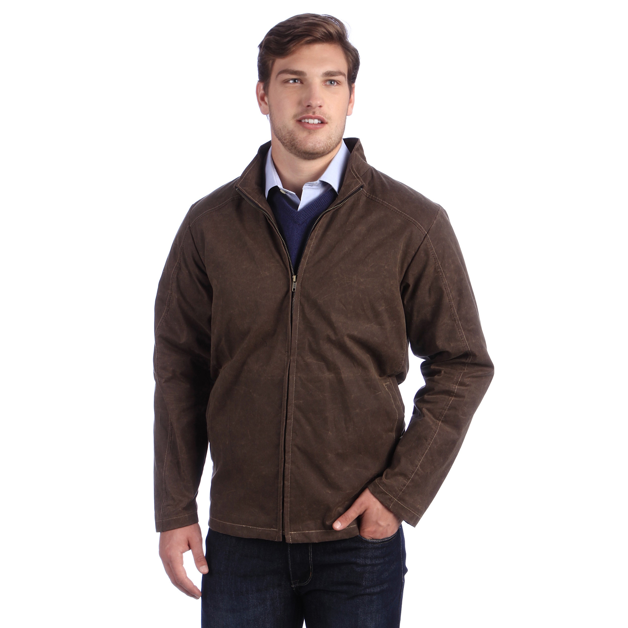 Stormy Kromer Mens Dark Tan Wear Weather Jacket