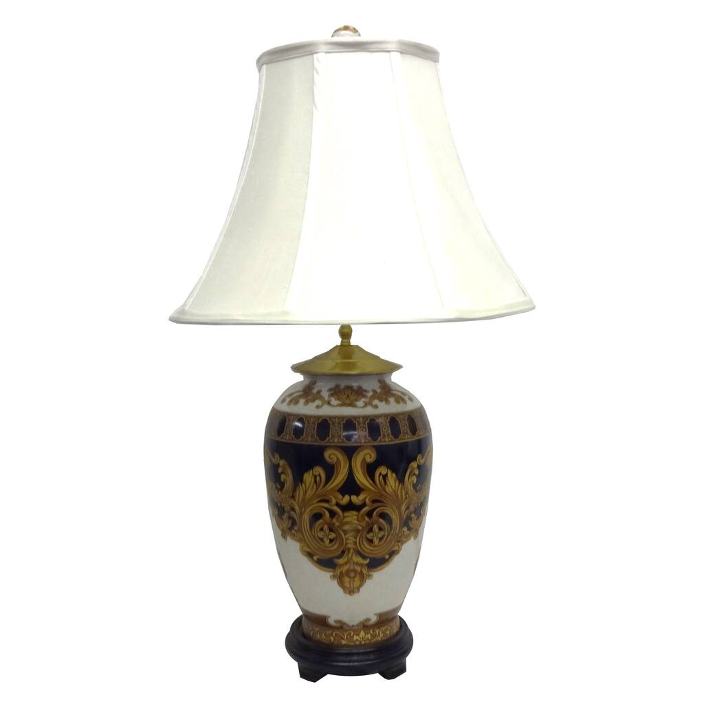 Versace Design Round Jar 1-light Gold Table Lamp