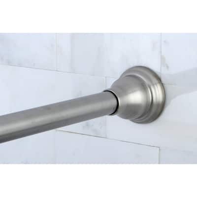 Brushed Nickel Adjustable Shower Curtain Rod