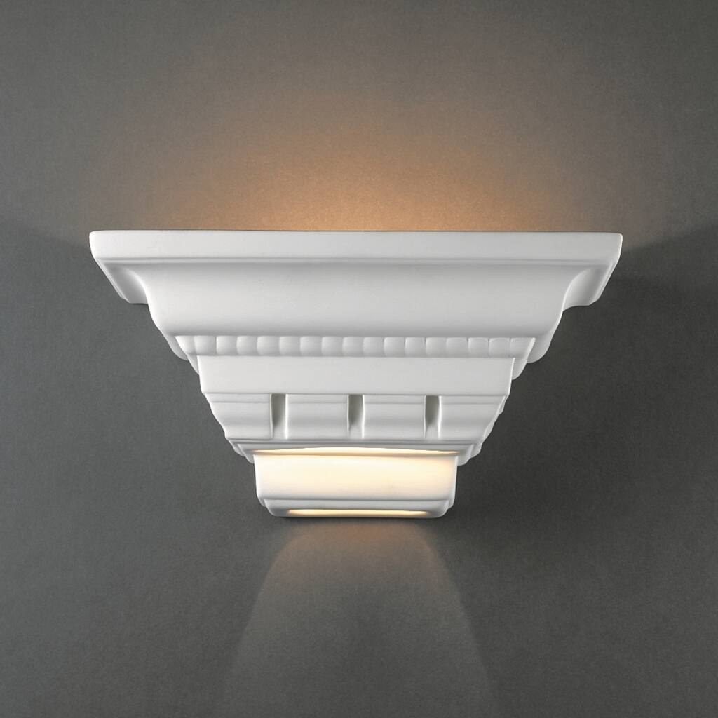 Crown Molding Ceramic 1-light Sconce