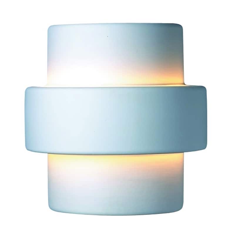 Porch & Den Huntsman Stepped Ceramic 1-light Sconce
