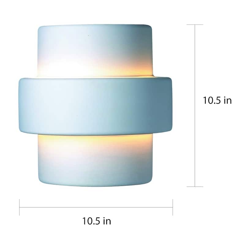 Porch & Den Huntsman Stepped Ceramic 1-light Sconce