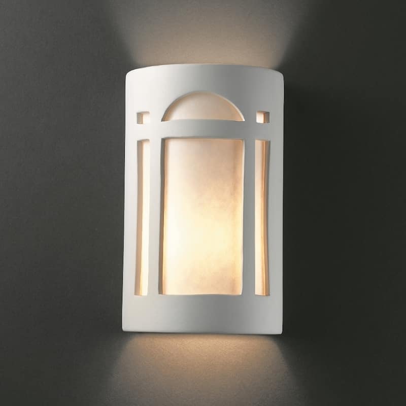 Multi Directional Arch Window Ceramic Sconce - small