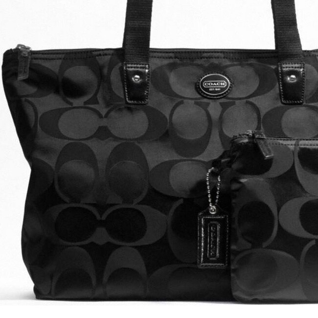 coach packable tote