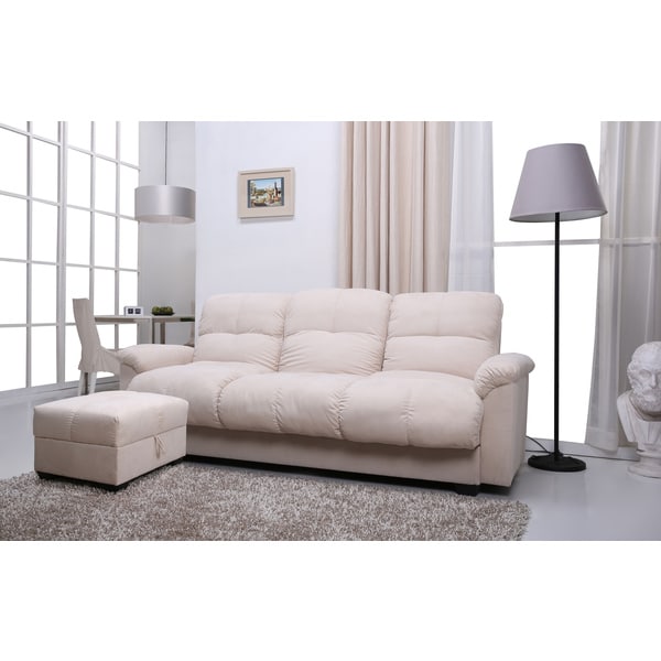 Phila Pearl Sofa Bed/ Ottoman Set