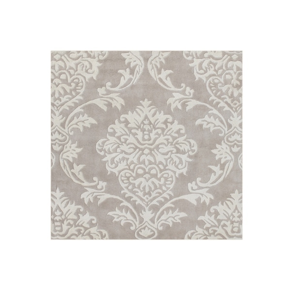 Alliyah Handmade Beige New Zealand Blend Wool Rug - 6' x 6'