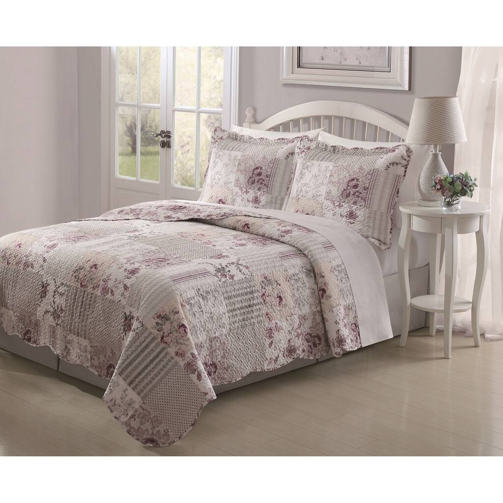 Audrey 3-piece Patchwork Quilt Set
