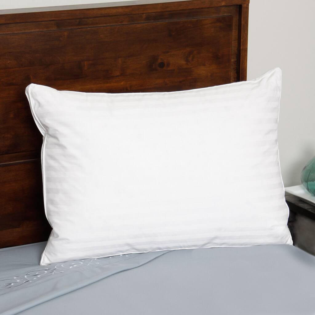 European Legacy Down Feather Density Pillow - White