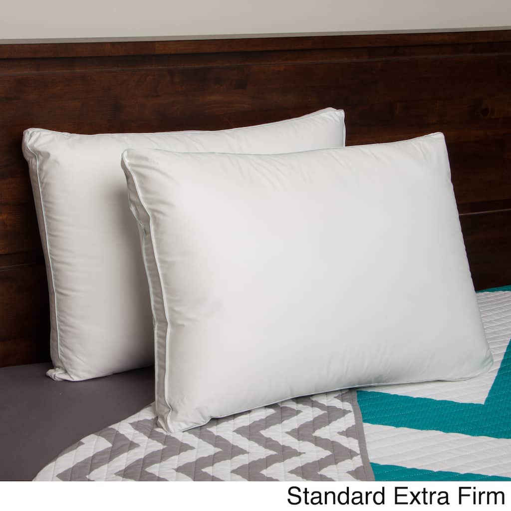 Hotel Madison 300 Thread Count Gusseted Density Pillow (Set of 2) - White