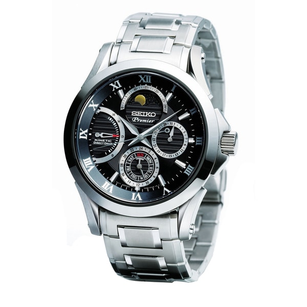 Shop Seiko Men's Premier Multifunction Automatic Watch - Free Shipping ...