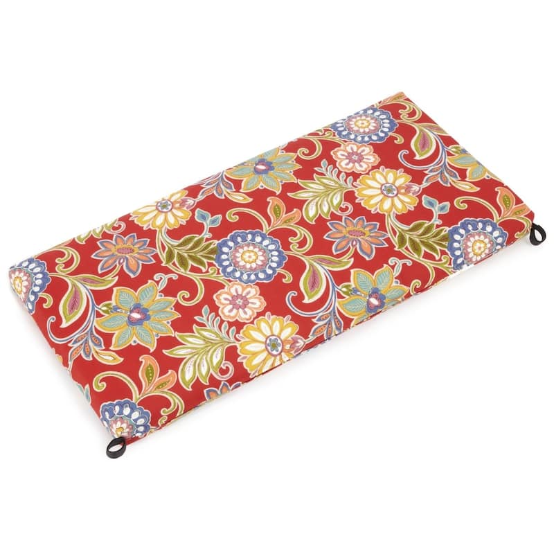 Blazing Needles 48-inch All-Weather Bench Cushion - Alinea Pompeii