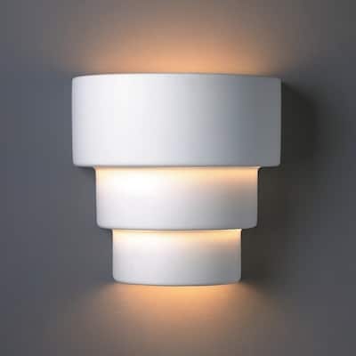 Porch & Den Hornshuh Tiered Ceramic 2-light Small Sconce