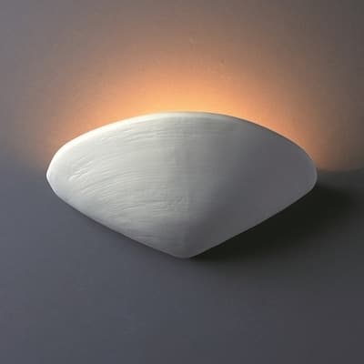 Porch & Den Hazelcrest Clam Shell Ceramic 1-light Sconce