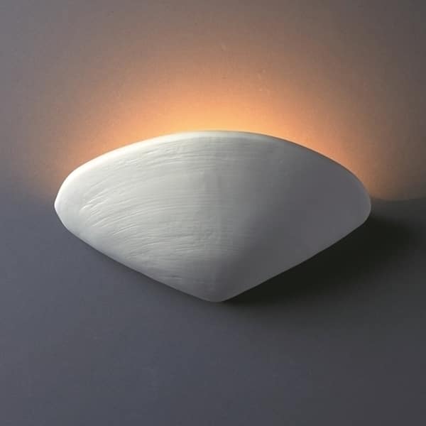 Porch & Den Hazelcrest Clam Shell Ceramic 1-light Sconce