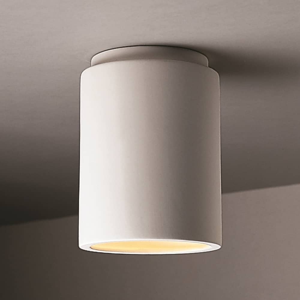 Strick & Bolton Wes 1-light Cylinder Ceramic Flush Mount Outdoor