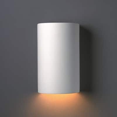 Porch & Den Farmstead Ceramic Closed Top Cylinder 1-light Sconce