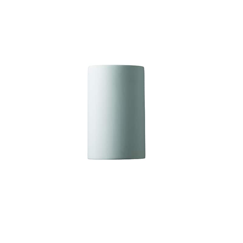 Porch & Den Farmstead Ceramic Closed Top Cylinder 1-light Sconce