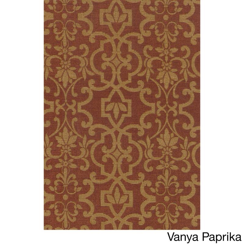Blazing Needles 48-inch All-Weather Bench Cushion - Vanya Paprika