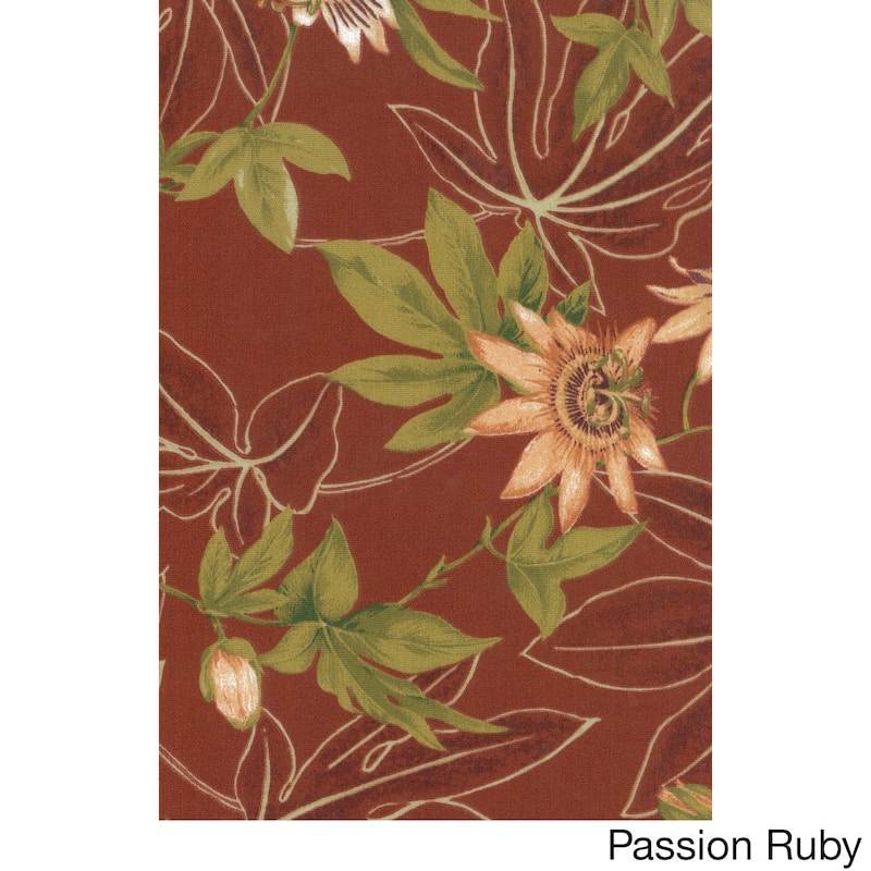 Blazing Needles 48-inch All-Weather Bench Cushion - Passion Ruby